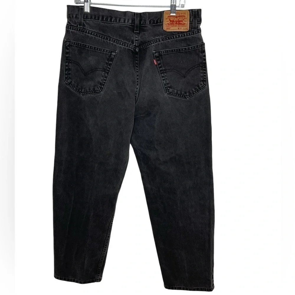 Levi’s 550 classic straight leg denim men’s jeans black 34 waist zipper fly